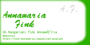 annamaria fink business card